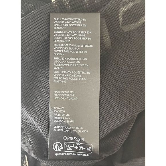 Anthropologie Black and White Ribbed Knit Mock Neck Dress size 1X - Picture 8 of 8